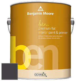 Benjamin Moore Ben W625 Premium Interior Latex Flat краска цвет 2117-10 Carbon Copy
