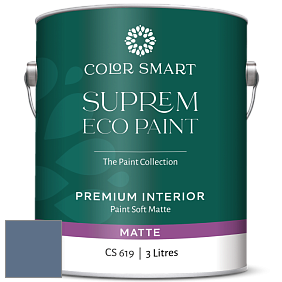COLOR SMART CS 619 SUPREM ECO PAINT матовая краска цвет 832 Blue Heron