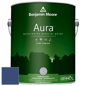 Benjamin Moore Aura 629 Waterborne Exterior Flat Finish краска цвет 2066-10 Blue