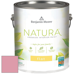 Benjamin Moore 512 Natura Interior Flat Finish матовая краска цвет 1340 Pink Ribbon