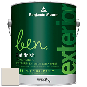 Benjamin Moore Ben 541 Waterborne Exterior Flat Finish краска цвет 981 Wind's Breath