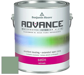 Benjamin Moore 792 Advance Interior Paint-Satin эмаль цвет 628 Winchester Sage