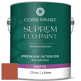 COLOR SMART CS 619 SUPREM ECO PAINT матовая краска цвет 2170-10 Fireball Orange