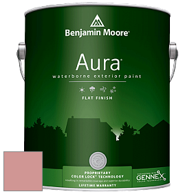 Benjamin Moore Aura 629 Waterborne Exterior Flat Finish краска цвет 2090-50 Tender Pink