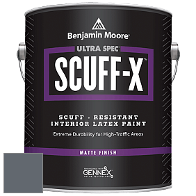 Benjamin Moore 484 Ultra Spec SCUFF-X Interior Matte Finish краска цвет 1630 Ocean Floor