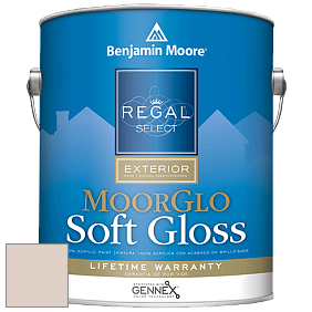 Benjamin Moore W096 Regal Select Exterior Paint-Moor GloSoft Gloss Finish краска цвет 988 Frosted Toffee
