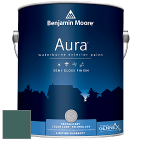 Benjamin Moore Aura 632 Waterborne Exterior Semi-Gloss Finish краска цвет 2051-20 Pine Green