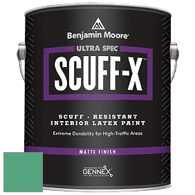 Benjamin Moore 484 Ultra Spec SCUFF-X Interior Matte Finish краска цвет 593 Island Getaway