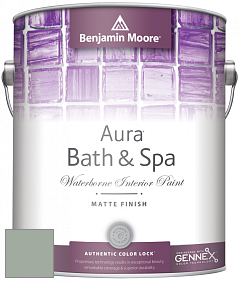 Benjamin Moore Aura 532 Bath & Spa Waterborne Interior Paint Matte Finish краска цвет 697 Scenic Drive