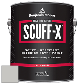 Benjamin Moore 486 Ultra Spec SCUFF-X Interior Satin Finish краска цвет 1472 Silver Chain