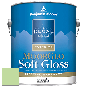 Benjamin Moore W096 Regal Select Exterior Paint-Moor GloSoft Gloss Finish краска цвет 556 Sounds of Nature