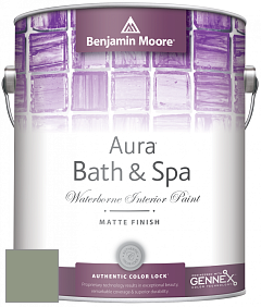 Benjamin Moore Aura 532 Bath & Spa Waterborne Interior Paint Matte Finish краска цвет 467 High Park