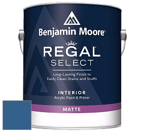 Benjamin Moore 548 IRegal Select Interior Paint - Matte краска цвет 798 Blue Suede Shoes