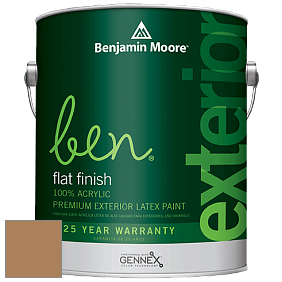 Benjamin Moore Ben 541 Waterborne Exterior Flat Finish краска цвет 1063 Gingersnaps