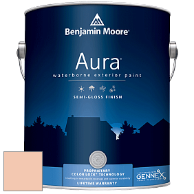 Benjamin Moore Aura 632 Waterborne Exterior Semi-Gloss Finish краска цвет 2167-50 Perfect Peach