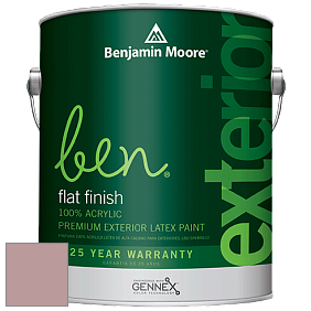 Benjamin Moore Ben 541 Waterborne Exterior Flat Finish краска цвет 2104-50 Cherry Malt