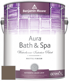 Benjamin Moore Aura 532 Bath & Spa Waterborne Interior Paint Matte Finish краска цвет 1000 Northwood Brown