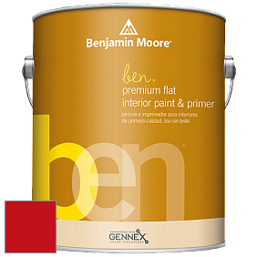Benjamin Moore Ben W625 Premium Interior Latex Flat краска цвет RAL 3020 