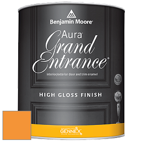 Benjamin Moore Aura 148 Grand Entrance High Gloss эмаль цвет 2017-30 Tangelo