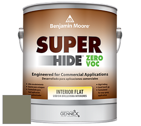 Benjamin Moore 355 Super Hide Zero Voc Interior Flat краска цвет 475 GalÃ¡pagos Green
