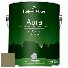 Benjamin Moore Aura 629 Waterborne Exterior Flat Finish краска цвет 483 Home on the Range