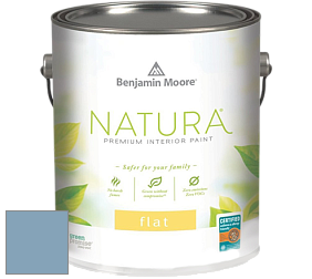 Benjamin Moore 512 Natura Interior Flat Finish матовая краска цвет 838 Denim Wash