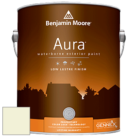 Benjamin Moore Aura 634 Waterborne Exterior Low Lustre Finish краска цвет OC-115 Cream Silk