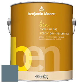 Benjamin Moore Ben W625 Premium Interior Latex Flat краска цвет 1645 Thousand Oceans