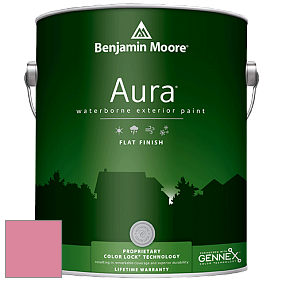 Benjamin Moore Aura 629 Waterborne Exterior Flat Finish краска цвет 2087-40 Autumn Red