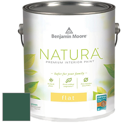 Benjamin Moore 512 Natura Interior Flat Finish матовая краска цвет 2043-10 Absolute Green