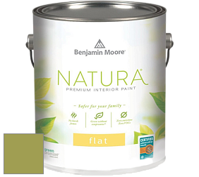 Benjamin Moore 512 Natura Interior Flat Finish матовая краска цвет 406 Huntington Green