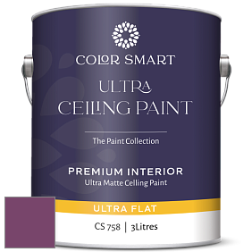 COLOR SMART CS 758 ULTRA CEILING PAINT ультраматовая краска цвет 2074-20 Summer Plum