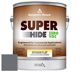 Benjamin Moore 355 Super Hide Zero Voc Interior Flat краска цвет 1608 Ashland Slate