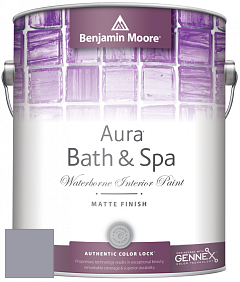 Benjamin Moore Aura 532 Bath & Spa Waterborne Interior Paint Matte Finish краска цвет AF-585 