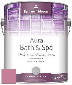 Benjamin Moore Aura 532 Bath & Spa Waterborne Interior Paint Matte Finish краска цвет 2084-40 Precious Pink