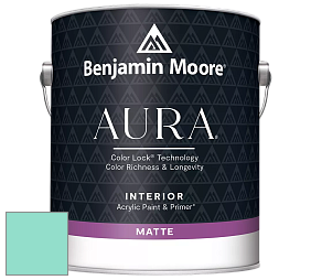 Benjamin Moore Aura 522 Interior Paint - Matte краска цвет 2046-50 Scuba Green