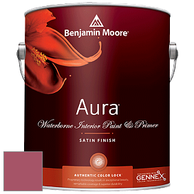 Benjamin Moore Aura 526 Waterborne Interior Satin Finish покрытие цвет 2084-30 Rouge