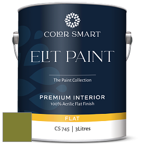 COLOR SMART CS 745 ELIT PAINT глубокоматовая моющаяся краска цвет NCS S 3560-G50Y 