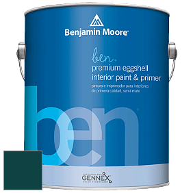 Benjamin Moore Ben W626 Premium Interior Latex Eggshell краска цвет RAL 6004 