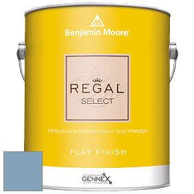 Benjamin Moore 547 Regal Select Waterborne Interior Flat Finish краска цвет 838 Denim Wash
