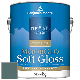 Benjamin Moore W096 Regal Select Exterior Paint-Moor GloSoft Gloss Finish краска цвет 713 Polished Slate