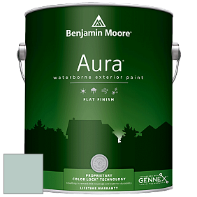 Benjamin Moore Aura 629 Waterborne Exterior Flat Finish краска цвет 709 Heavenly Blue