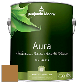 Benjamin Moore Aura 528 Waterborne Interior Semi-gloss Finish краска цвет 2160-10 Caramel Corn