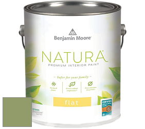 Benjamin Moore 512 Natura Interior Flat Finish матовая краска цвет 545 Buckingham Gardens