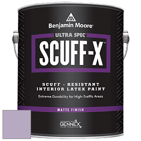 Benjamin Moore 484 Ultra Spec SCUFF-X Interior Matte Finish краска цвет 2072-50 Lavender Lipstick