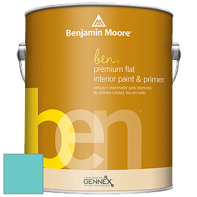 Benjamin Moore Ben W625 Premium Interior Latex Flat краска цвет NCS S 1040-B40G 