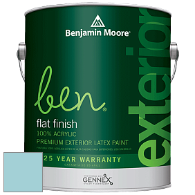 Benjamin Moore Ben 541 Waterborne Exterior Flat Finish краска цвет 744 Indigo