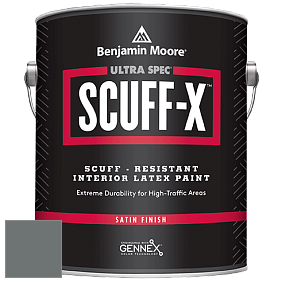 Benjamin Moore 486 Ultra Spec SCUFF-X Interior Satin Finish краска цвет 1595 Rocky Coast