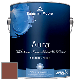 Benjamin Moore Aura 524 Waterborne Interior Eggshell Finish краска цвет 2174-10 Toasted Chestnut