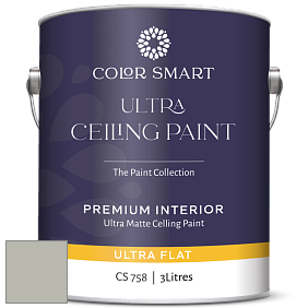 COLOR SMART CS 758 ULTRA CEILING PAINT ультраматовая краска цвет 2140-50 Gray Horse